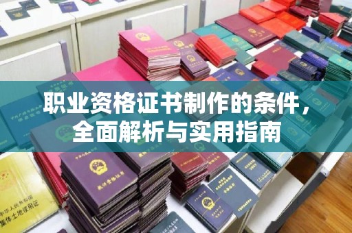 萨嘎职业资格证书制作的条件，全面解析与实用指南