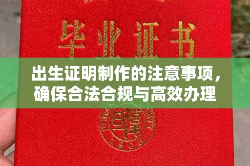 萨嘎出生证明制作的注意事项，确保合法合规与高效办理