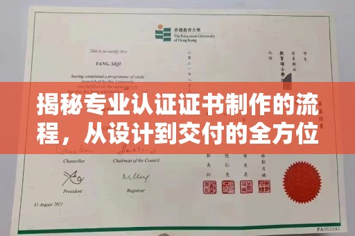 萨嘎揭秘专业认证证书制作的流程，从设计到交付的全方位解析