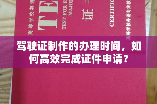 萨嘎驾驶证制作的办理时间，如何高效完成证件申请？