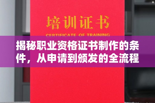 萨嘎揭秘职业资格证书制作的条件，从申请到颁发的全流程解析